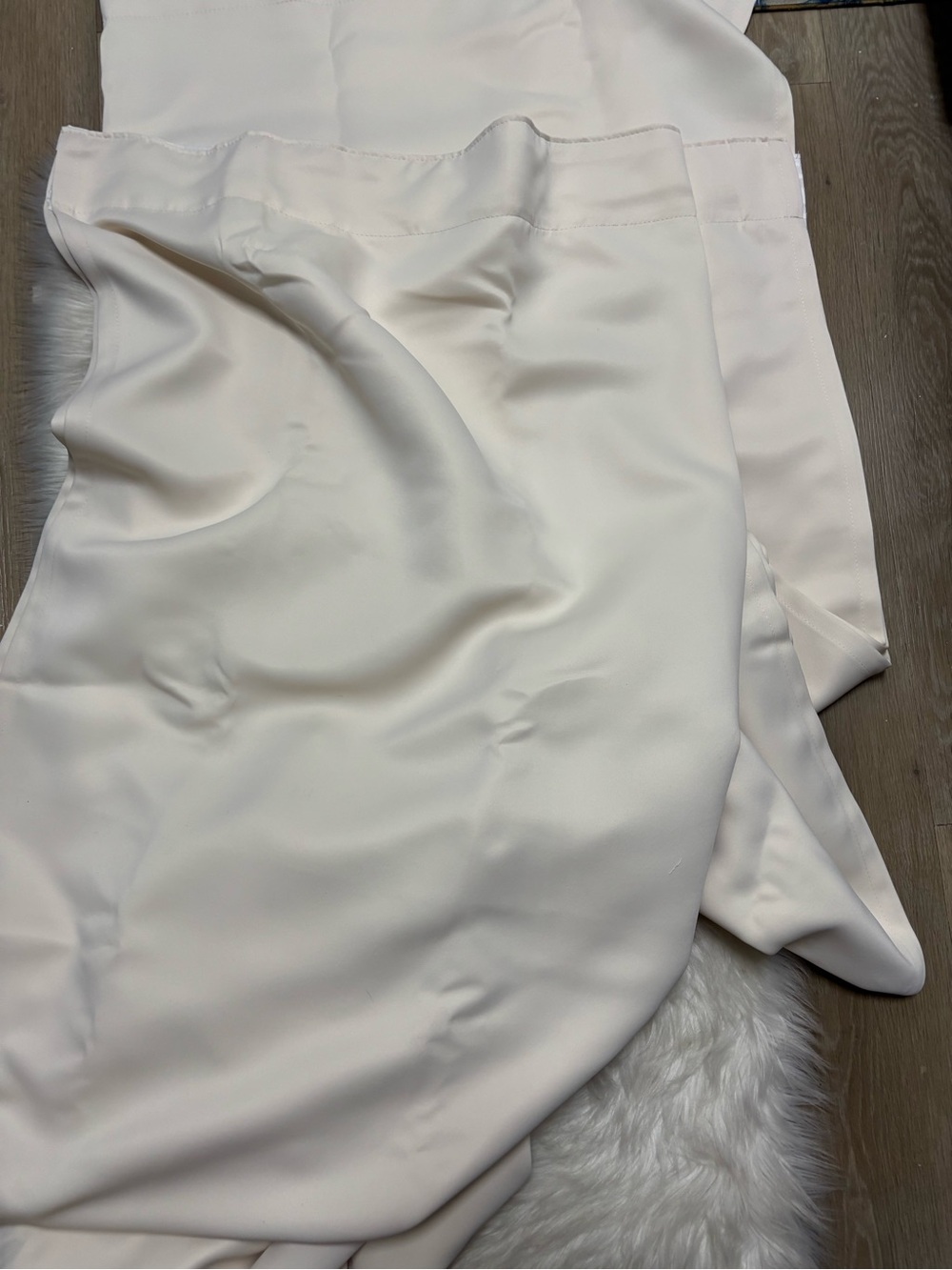 Elegant Cream Drapery Panels -52x102” - Picture 3 of 6